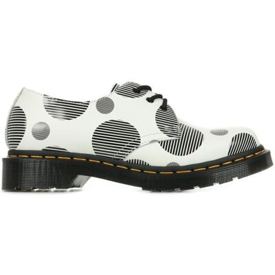 Derby Dr Martens 1461 Polka Dot - Blanc/Noir - Cuir - Lacets - Automne Hiver 2021 - Femme Blanc - Publicité Derby Dr Martens 1461 Polka Dot - Blanc/Noir - Cuir - Lacets - Automne Hiver 2021 - Femme Blanc - Publicité