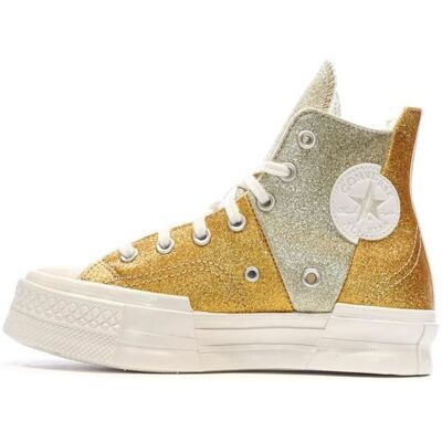 Baskets Dorées Femme Converse Chuck 70 Plus A08176C Jaune - Publicité Baskets Dorées Femme Converse Chuck 70 Plus A08176C Jaune - Publicité