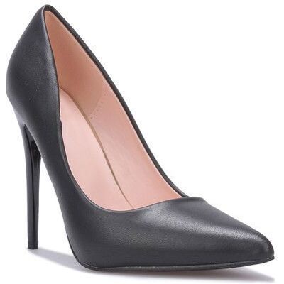LA MODEUSE Stilettos en simili dotés dun talon aiguille verni.Semelle intérieure rembourrée pour plus de confort. pour femme - Escarpins - La Noir - Publicité LA MODEUSE Stilettos en simili dotés dun talon aiguille verni.Semelle intérieure rembourrée pour plus de confort. pour femme - Escarpins - La Noir - Publicité
