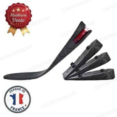 Cobye- Semelles Chaussures Hauteur Reglable Taille 35-42 Augmentation Taille Talons Confort Gains en Cm Noir - Publicité Cobye- Semelles Chaussures Hauteur Reglable Taille 35-42 Augmentation Taille Talons Confort Gains en Cm Noir - Publicité