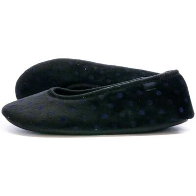 Chaussons Noir Femme Dim Uziel Bleu - Publicité Chaussons Noir Femme Dim Uziel Bleu - Publicité