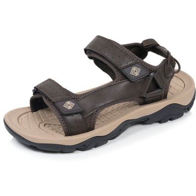 Isotoner Sandales sport semelle confortable et légère sandale de plage piscine randonnée et faciles a marron homme Marron - Publicité Isotoner Sandales sport semelle confortable et légère sandale de plage piscine randonnée et faciles a marron homme Marron - Publicité