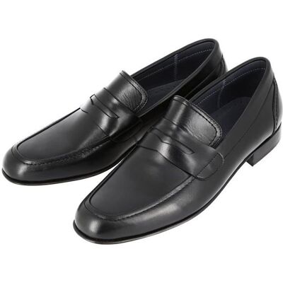 BELYM Chaussure Homme Mocassin Richelieu de ville en cuir Noir - Marque - Modèle - Légèreté et Confort Noir - Publicité BELYM Chaussure Homme Mocassin Richelieu de ville en cuir Noir - Marque - Modèle - Légèreté et Confort Noir - Publicité