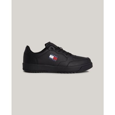 Tommy Hilfiger Baskets pour homme. 90 % cuir 10 % polyuréthane Noir - Publicité Tommy Hilfiger Baskets pour homme. 90 % cuir 10 % polyuréthane Noir - Publicité