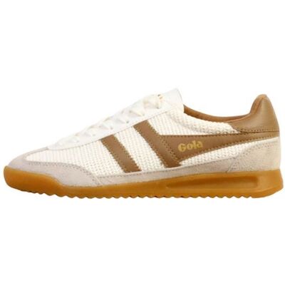 Basket Cuir Gola Tornado Zephyr - Blanc cassé/Caramel clair Blanc - Publicité Basket Cuir Gola Tornado Zephyr - Blanc cassé/Caramel clair Blanc - Publicité