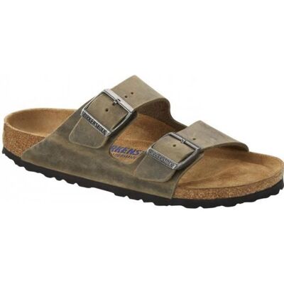 Sandales BIRKENSTOCK Arizona sfb cuir gras - Homme - Vert Vert - Publicité Sandales BIRKENSTOCK Arizona sfb cuir gras - Homme - Vert Vert - Publicité
