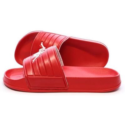 Claquettes Rouge Garçon Kappa Logo Sarty Kid Rouge - Publicité Claquettes Rouge Garçon Kappa Logo Sarty Kid Rouge - Publicité