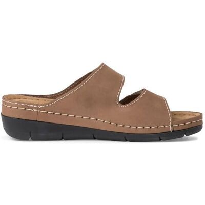 Mules femme Tamaris 1-27510-41 - taupe Marron - Publicité Mules femme Tamaris 1-27510-41 - taupe Marron - Publicité