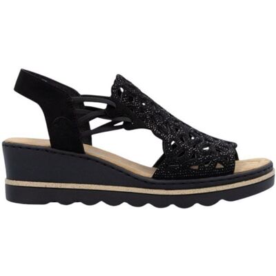 Sandales Rieker 67465 Beige - Publicité Sandales Rieker 67465 Beige - Publicité