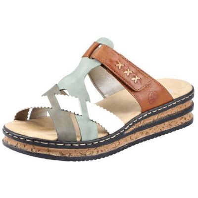 Mule Rieker - 62989-90 - Femme 62989 Mules - Publicité Mule Rieker - 62989-90 - Femme 62989 Mules - Publicité