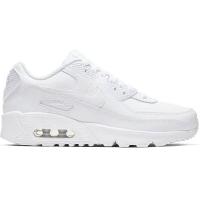 Baskets - NIKE - Air Max 90 LTR (GS) - Blanc - Talon plat - Tige synthétique Blanc - Publicité Baskets - NIKE - Air Max 90 LTR (GS) - Blanc - Talon plat - Tige synthétique Blanc - Publicité