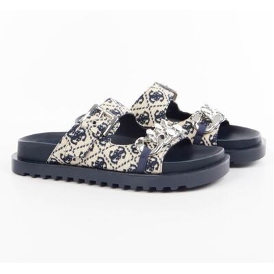 Claquette Guess Femme Fateman Bleu Synthétique Bleu - Publicité Claquette Guess Femme Fateman Bleu Synthétique Bleu - Publicité