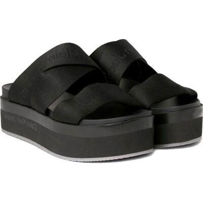 Sandales Calvin Klein Jeans YW0YW01361 0GT - Noir - Femme - Boucle de serrage Noir - Publicité Sandales Calvin Klein Jeans YW0YW01361 0GT - Noir - Femme - Boucle de serrage Noir - Publicité