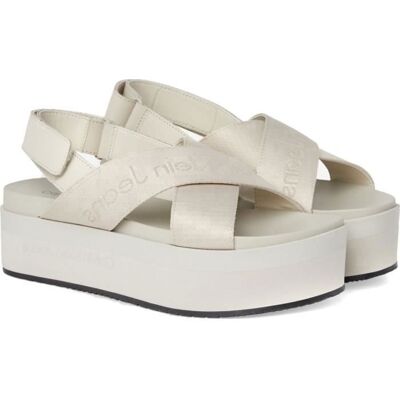 Sandales Calvin Klein Jeans YW0YW01362 ACF Beige Chaussures Femme Beige - Publicité Sandales Calvin Klein Jeans YW0YW01362 ACF Beige Chaussures Femme Beige - Publicité