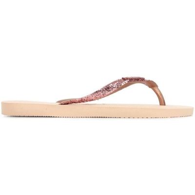 Tongs - Havaianas - Slim Glitter II - Rose - Femme - Caoutchouc - A enfiler Rose - Publicité Tongs - Havaianas - Slim Glitter II - Rose - Femme - Caoutchouc - A enfiler Rose - Publicité