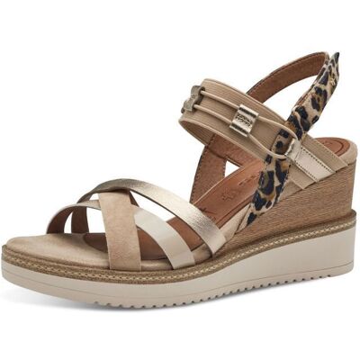 Sandale nu-pied pour Femme - TAMARIS - Beige - Cuir souple Beige - Publicité Sandale nu-pied pour Femme - TAMARIS - Beige - Cuir souple Beige - Publicité
