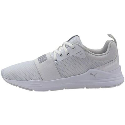Basket à Lacets Puma Wired Run - Blanc/Gris Blanc - Publicité Basket à Lacets Puma Wired Run - Blanc/Gris Blanc - Publicité