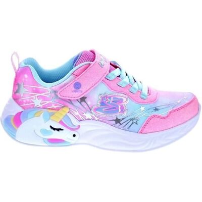 Chaussures pour fille - SKECHERS - Unicorn Dreams - Rose - Scratch - Lumières qui sallument Rose - Publicité Chaussures pour fille - SKECHERS - Unicorn Dreams - Rose - Scratch - Lumières qui sallument Rose - Publicité