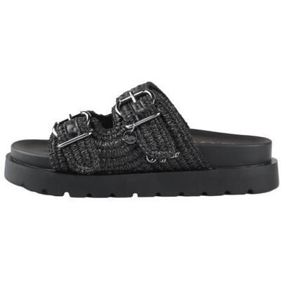 Claquettes femme Buffalo Raya Ari - black Noir - Publicité Claquettes femme Buffalo Raya Ari - black Noir - Publicité