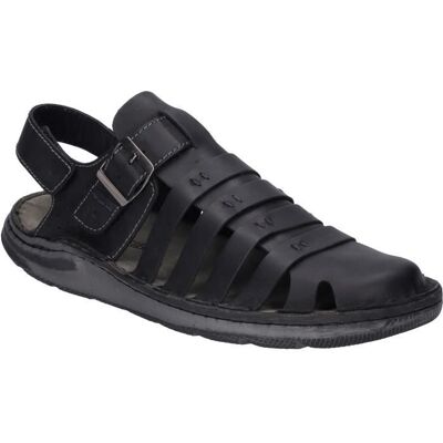Sandales pour Hommes - JOSEF SEIBEL - Maverick 21 - Noir - Cuir - Boucle de serrage Noir - Publicité Sandales pour Hommes - JOSEF SEIBEL - Maverick 21 - Noir - Cuir - Boucle de serrage Noir - Publicité