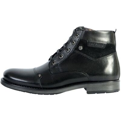 Boots - REDSKINS - Nissa - Noir - Cuir - Lacets et zip Noir - Publicité Boots - REDSKINS - Nissa - Noir - Cuir - Lacets et zip Noir - Publicité