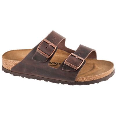 Sandale - Birkenstock - Arizona - Birko-Flor - Semelle en cuir - Confort optimal Marron - Publicité Sandale - Birkenstock - Arizona - Birko-Flor - Semelle en cuir - Confort optimal Marron - Publicité