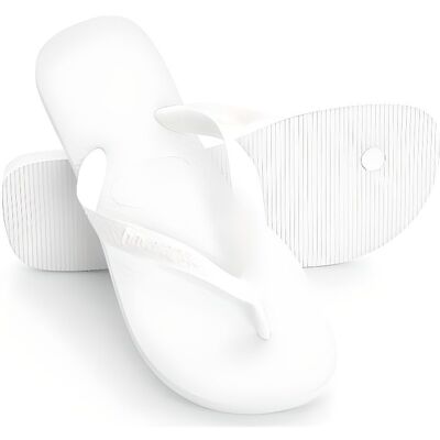 Tongs - Havaianas - Top - Blanc - Femme - Caoutchouc Blanc - Publicité Tongs - Havaianas - Top - Blanc - Femme - Caoutchouc Blanc - Publicité
