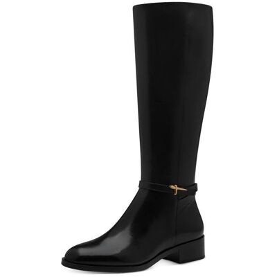 Chaussure Femme - Botte - TAMARIS - Cuir Noir - Zip Noir - Publicité Chaussure Femme - Botte - TAMARIS - Cuir Noir - Zip Noir - Publicité