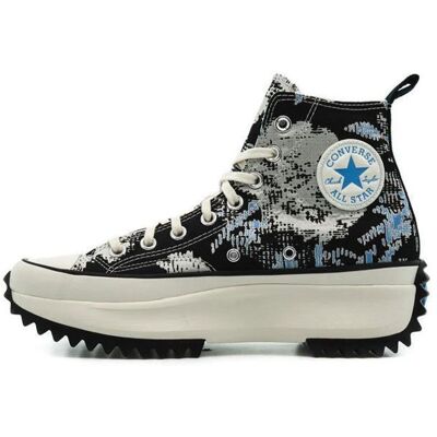 Basket Converse RUN STAR HIKE HI - CONVERSE - 171398C - Lacets - Adulte - Textile - Noir - Mixte Noir - Publicité Basket Converse RUN STAR HIKE HI - CONVERSE - 171398C - Lacets - Adulte - Textile - Noir - Mixte Noir - Publicité