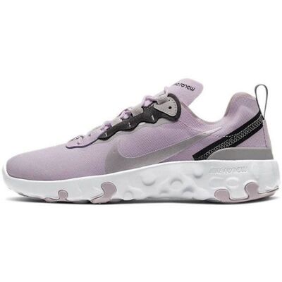 Basket Nike RENEW ELEMENT 55 Junior - Violet Noir Gris Blanc - Lacets - Enfant - Fille Rose - Publicité Basket Nike RENEW ELEMENT 55 Junior - Violet Noir Gris Blanc - Lacets - Enfant - Fille Rose - Publicité