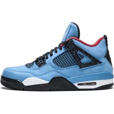 GENERIQUE Basket Air Jordan 4 Retro Travis Scott Cactus Jack 308497-406 - Bleu - Hommes et Femmes Bleu - Publicité GENERIQUE Basket Air Jordan 4 Retro Travis Scott Cactus Jack 308497-406 - Bleu - Hommes et Femmes Bleu - Publicité