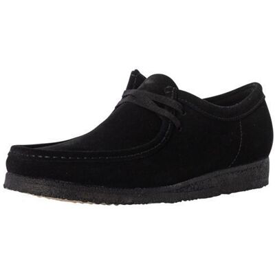 Chaussures à lacets Wallabee Black Homme - CLARKS ORIGINALS - 012231-405 - Cuir - Noir - Violet Violet - Publicité Chaussures à lacets Wallabee Black Homme - CLARKS ORIGINALS - 012231-405 - Cuir - Noir - Violet Violet - Publicité
