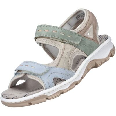 Rieker Sandales classiques pour Femme 68866-94 Multicolore - Publicité Rieker Sandales classiques pour Femme 68866-94 Multicolore - Publicité