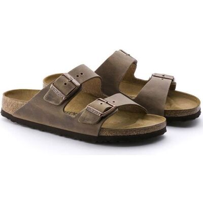 Sandales Birkenstock Arizona en cuir marron pour homme - Pointure 43 Marron - Publicité Sandales Birkenstock Arizona en cuir marron pour homme - Pointure 43 Marron - Publicité