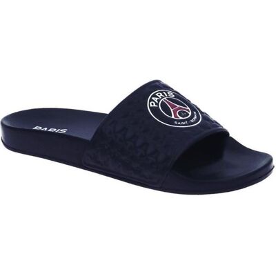 Claquettes - PARIS SAINT GERMAIN - Bleu - PVC/Gomme - Homme - Collection Officielle Bleu - Publicité Claquettes - PARIS SAINT GERMAIN - Bleu - PVC/Gomme - Homme - Collection Officielle Bleu - Publicité