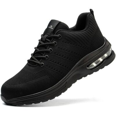 Chaussures de Sécurité JINDING K8 Hommes Femmes Legere Confortable Antidérapant Baskets Chaussures de Travail noir Noir - Publicité Chaussures de Sécurité JINDING K8 Hommes Femmes Legere Confortable Antidérapant Baskets Chaussures de Travail noir Noir - Publicité