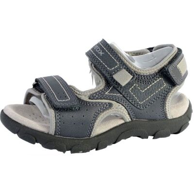 Sandales Geox Enfant/Garçons J S. Strada A - Gris - Scratch - Confort exceptionnel Gris - Publicité Sandales Geox Enfant/Garçons J S. Strada A - Gris - Scratch - Confort exceptionnel Gris - Publicité