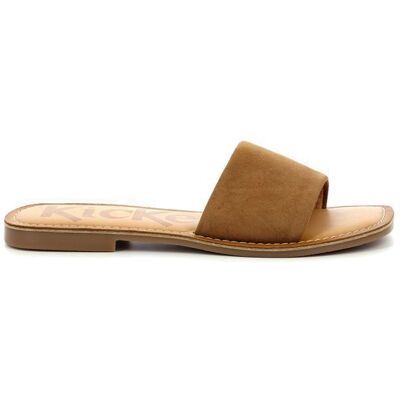 KICKERS Mules Kick Gipsi camel Marron - Publicité KICKERS Mules Kick Gipsi camel Marron - Publicité