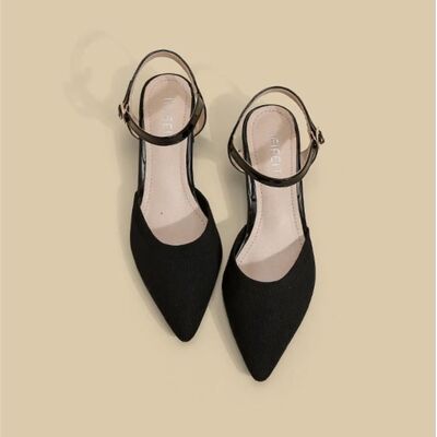 INSFITY Escarpins Femme Confortable Talons Epais Bout Pointu Aéré Elégant Maille avec Boucle - Noir Noir - Publicité INSFITY Escarpins Femme Confortable Talons Epais Bout Pointu Aéré Elégant Maille avec Boucle - Noir Noir - Publicité