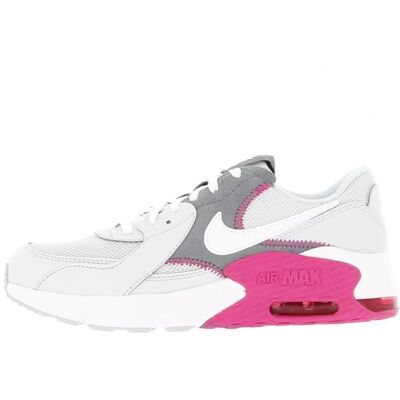 Chaussures mode ville enfant - NIKE - Air Max Excee (GS) - Blanc/Gris clair - Lacets - Talon plat Blanc - Publicité Chaussures mode ville enfant - NIKE - Air Max Excee (GS) - Blanc/Gris clair - Lacets - Talon plat Blanc - Publicité