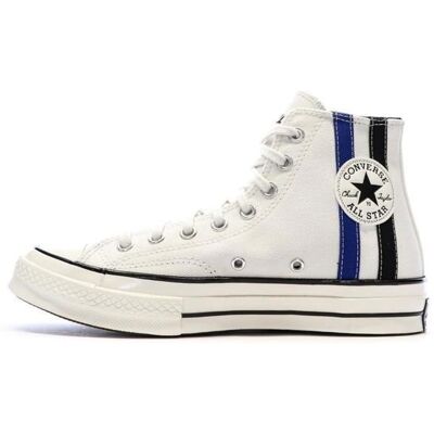 Baskets Blanches/Marines Homme Converse Chuck 70 Blanc - Publicité Baskets Blanches/Marines Homme Converse Chuck 70 Blanc - Publicité