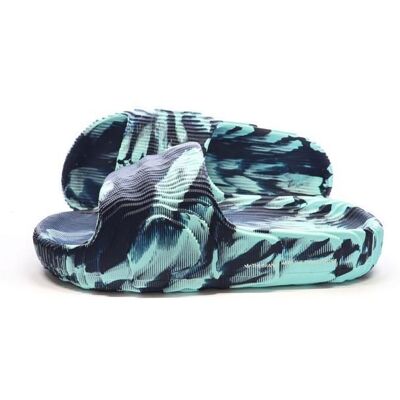 Claquettes Marine/Turquoise Femme Adidas Adilette 22 Bleu - Publicité Claquettes Marine/Turquoise Femme Adidas Adilette 22 Bleu - Publicité