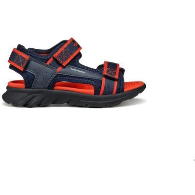 Geox Airadyum Sandales enfant garçon bleu marine/rouge - légères étanches fermeture scratch Bleu - Publicité Geox Airadyum Sandales enfant garçon bleu marine/rouge - légères étanches fermeture scratch Bleu - Publicité