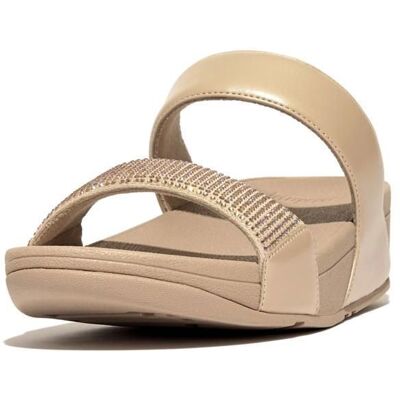 Mules compensées femme FitFlop Lulu Slide - latte beige - Publicité Mules compensées femme FitFlop Lulu Slide - latte beige - Publicité