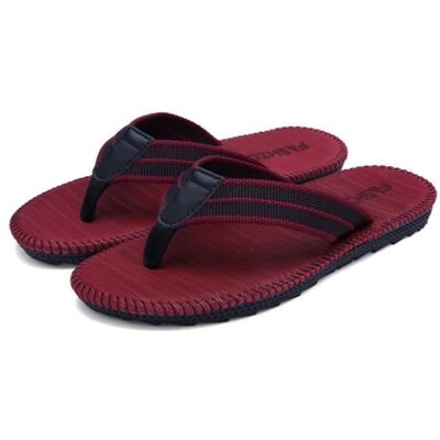 FONDUPIN Tongs HommeLacets tissés en Lin à la Main Mixte adapté de VacancesTongs Homme de Piscine et Plage Antidérapante-Rouge Blanc - Publicité FONDUPIN Tongs HommeLacets tissés en Lin à la Main Mixte adapté de VacancesTongs Homme de Piscine et Plage Antidérapante-Rouge Blanc - Publicité