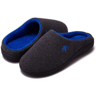 FONDUPIN Chausson Homme38-45 Pantoufles Homme Chaudes dhiverChausson Homme Pantoufles en Mousse à Mémoire Bicolore-Gris Bleu Bleu - Publicité FONDUPIN Chausson Homme38-45 Pantoufles Homme Chaudes dhiverChausson Homme Pantoufles en Mousse à Mémoire Bicolore-Gris Bleu Bleu - Publicité