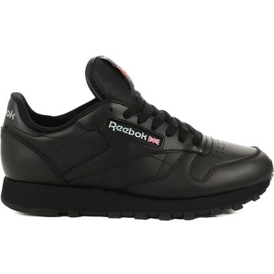 Basket - REEBOK - Classic Leather Mono - Homme - Noir - Cuir - Lacets Noir - Publicité Basket - REEBOK - Classic Leather Mono - Homme - Noir - Cuir - Lacets Noir - Publicité