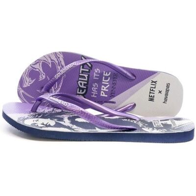 Tongs Violette Femme Havaianas Slim Netflix The Witcher Violet - Publicité Tongs Violette Femme Havaianas Slim Netflix The Witcher Violet - Publicité