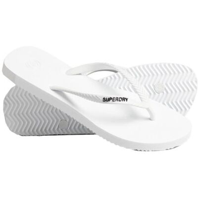 Superdry Vintage Classic Flip Flop Tongs. Femme Blanc Small EU Blanc - Publicité Superdry Vintage Classic Flip Flop Tongs. Femme Blanc Small EU Blanc - Publicité