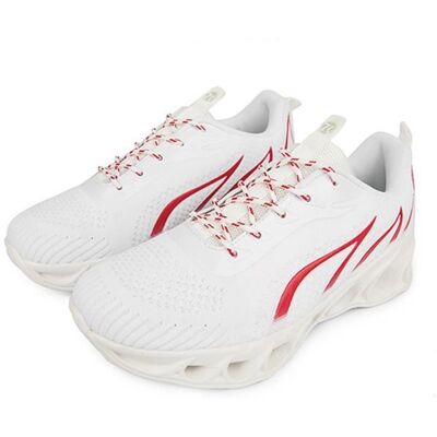 Basket Homme LEOCLOTHO - Outdoor Mesh Baskets - Blanc - Lacets - Plat Blanc - Publicité Basket Homme LEOCLOTHO - Outdoor Mesh Baskets - Blanc - Lacets - Plat Blanc - Publicité